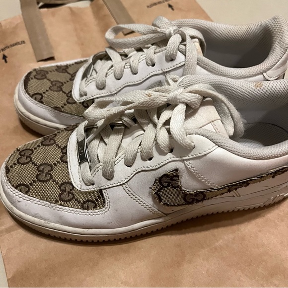 Custom Gucci Nike Air Force one - Picture 5 of 8